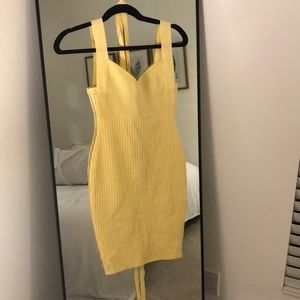 OhPolly yellow bandage dress